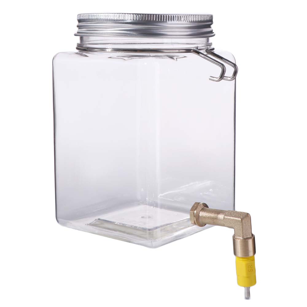 Easy To Clean 520ML Bird Water Feeder Dangling Leakproof Parrot Water Dispenser Plastic Transparent Bird Waterer for Bird Cage