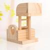 2-story Hamster Wooden Climbing Platform Hiding Shelter House Playground Chew Toy Pet Accessories