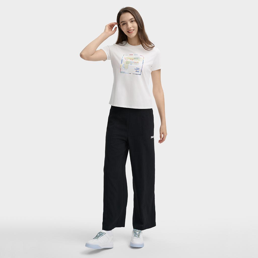 New FILA Casual Pants Women's Jet Black F11W438807FBK