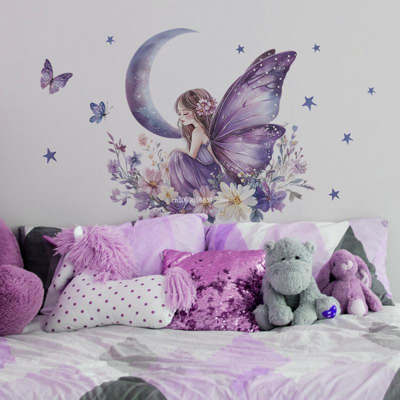Multicolored Butterfly Wall Stickers for Girls Room Decoration Bedroom Decals Home Decor