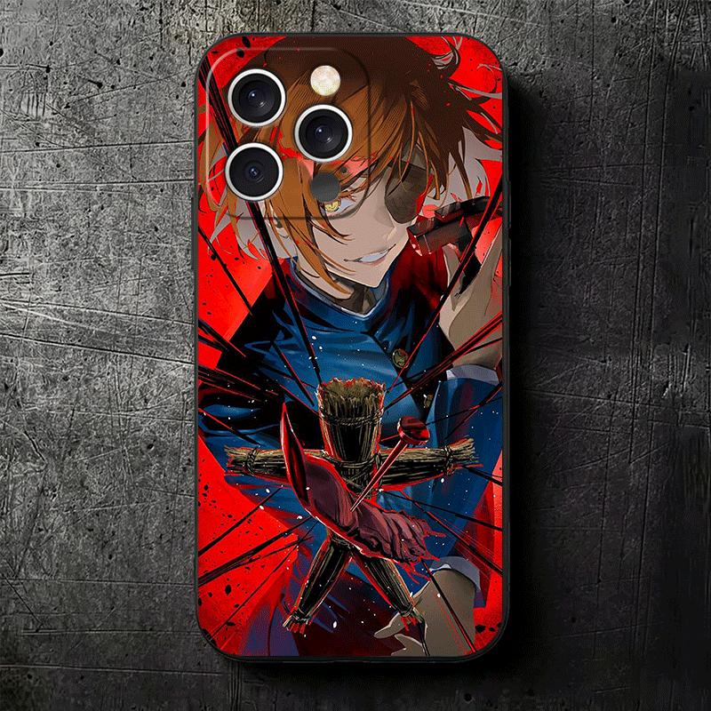 Anime Kugisaki Nobara JUJUSU Soft Phone Case for iPhone 16 16E 17 Air 15 Pro Max 14 Plus 13 Mini 11 12 7 Black Cover Back Shell
