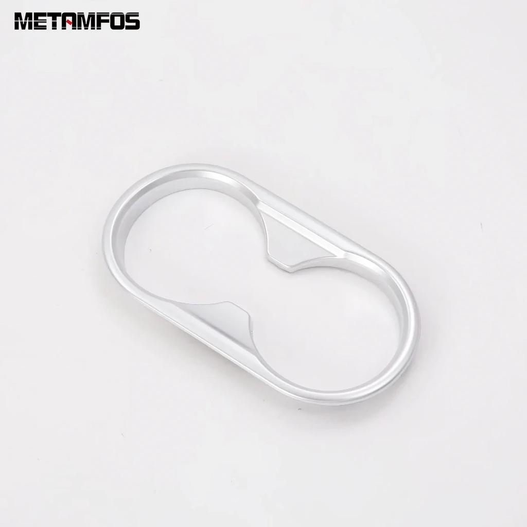 For Mazda CX-8 CX8 2017- 2024 Carbon Fiber Front Rear Water Cup Holder Panel Cover Trim Interior Accessories Car Styling