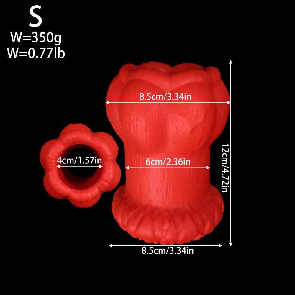 Transparent Hollow Butt Plug, Extra Large Silicone Anal Tunnel, Couples Sex Toys for Beginners to Advanced