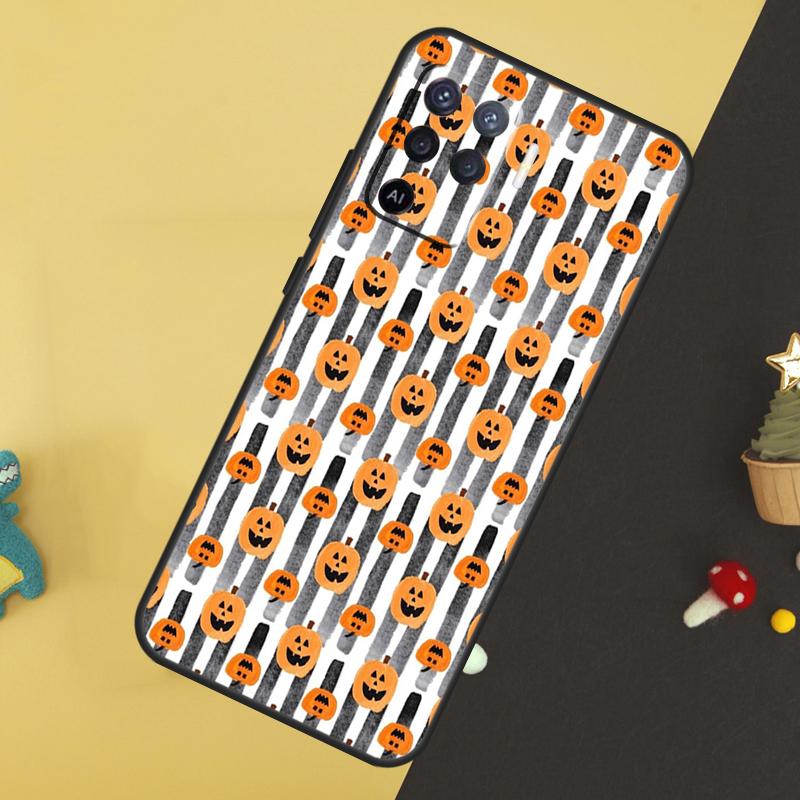 Halloween Pumpkins For OPPO A79 A58 A78 A98 A53S A57S A54S A74 A94 A17 A77 A5 A9 A96 A76 A16 A52 A72 A15 Case