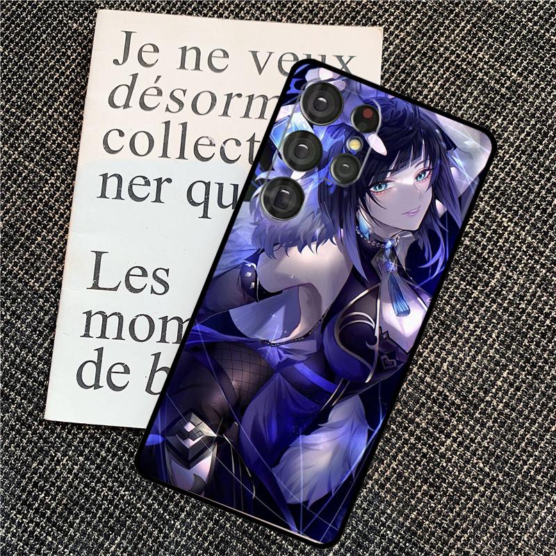 Yelan Genshin Impact Case For Samsung Galaxy S21 S22 S23 S24 Ultra Note 20 Note 10 S8 S9 S10 Plus S20 FE Cover