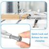 with Lock and Release Lever Drill Press Clamp 9 Inch Locking Pliers  Woodworking Holding