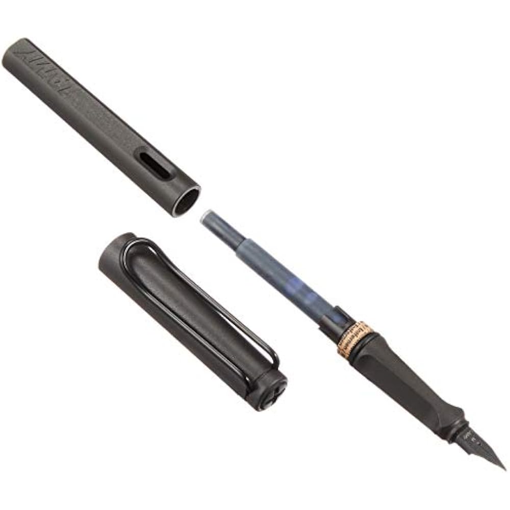 LAMY Ramy Fountain Pen Tip M (Medium) Safari Black L17-M Dual Use Converter Sold Separately, Regu...