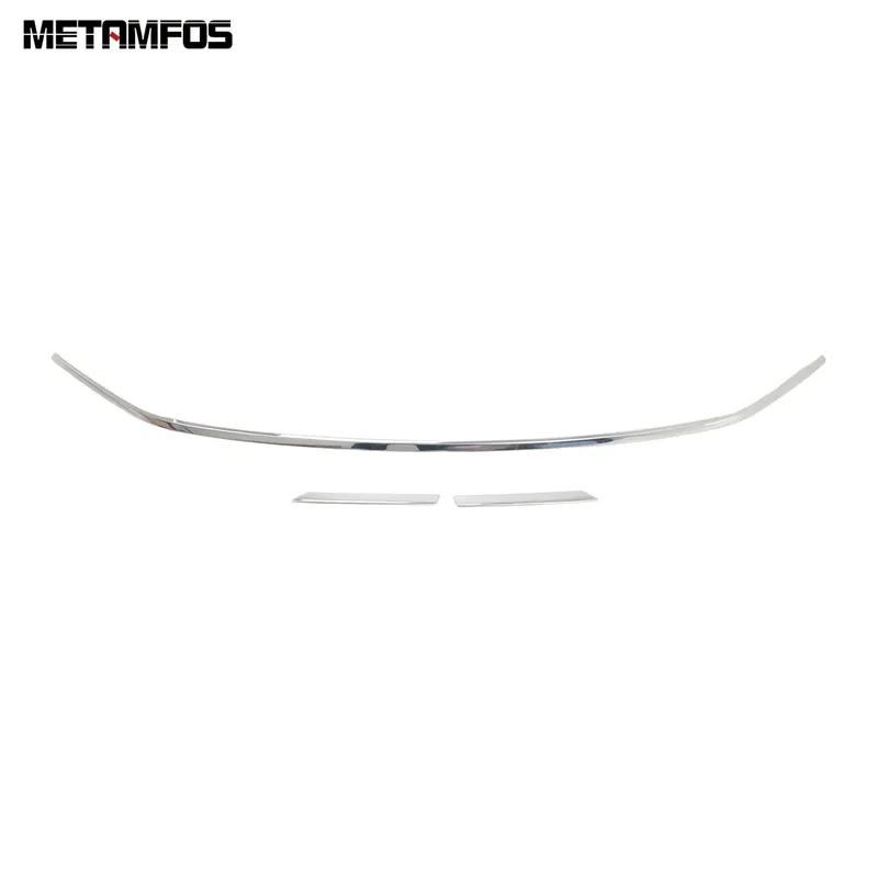 Front Bumper Lip Trim For Volkswagen VW T-ROC TROC 2018 Stainless Steel Grille Body Kit Splitter Diffuser Car Accessories