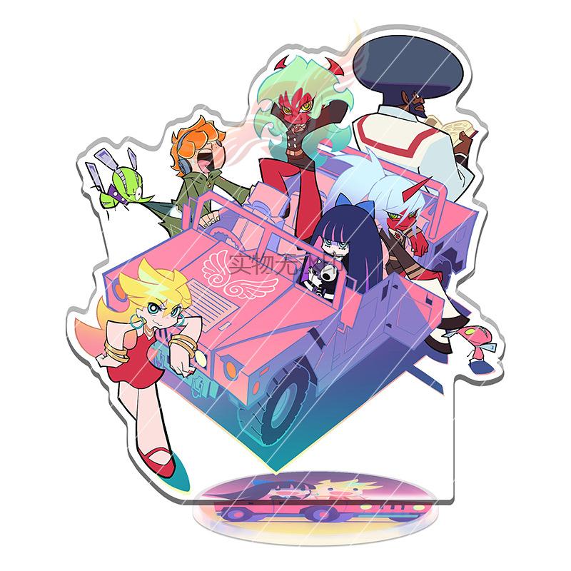 Anime New Panty Stocking with Garterbelt Acrylic Model Doll Stocking Panty Acrylic Figure for Cosplay Exhibition Toy Git