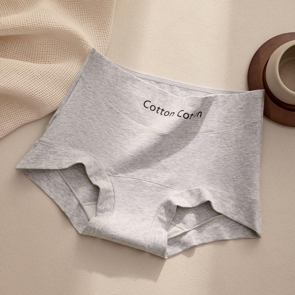 3Pcs Mid Waist Simple Briefs Cotton Crotch Underwear for Women Fashion Seamless Underwear  Lady