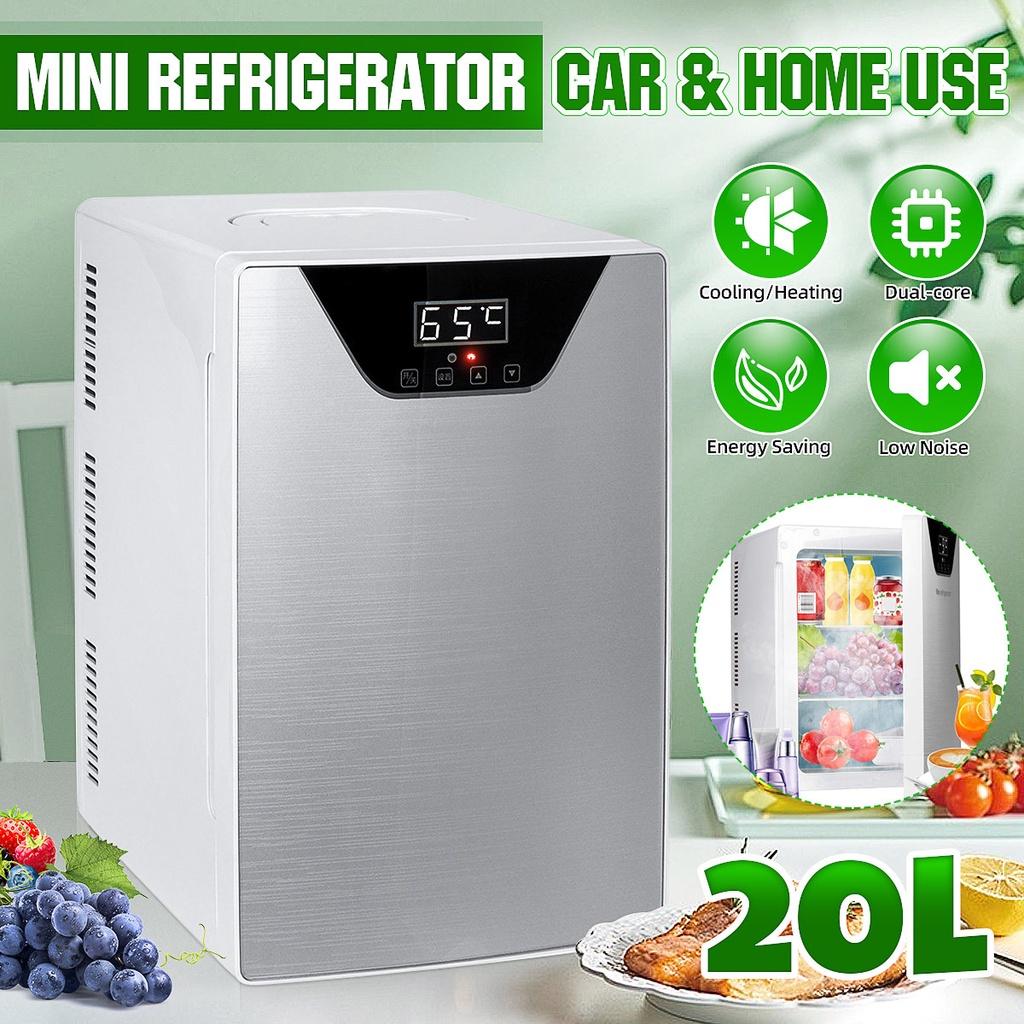 Mini Car Refrigerator LCD Display Outdoor Portable Fridge Freezer Cooler or Warmer For Home Travel Camping 20L