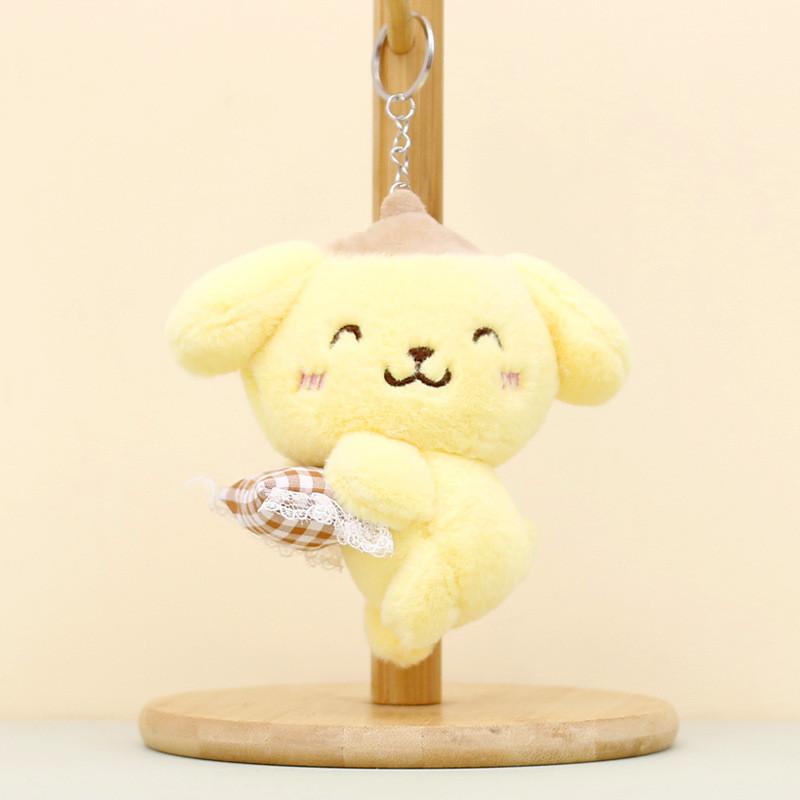 Adorable Sanrio Plush Toy Keychain Featuring My Melody And Cute Kuromi Dolls