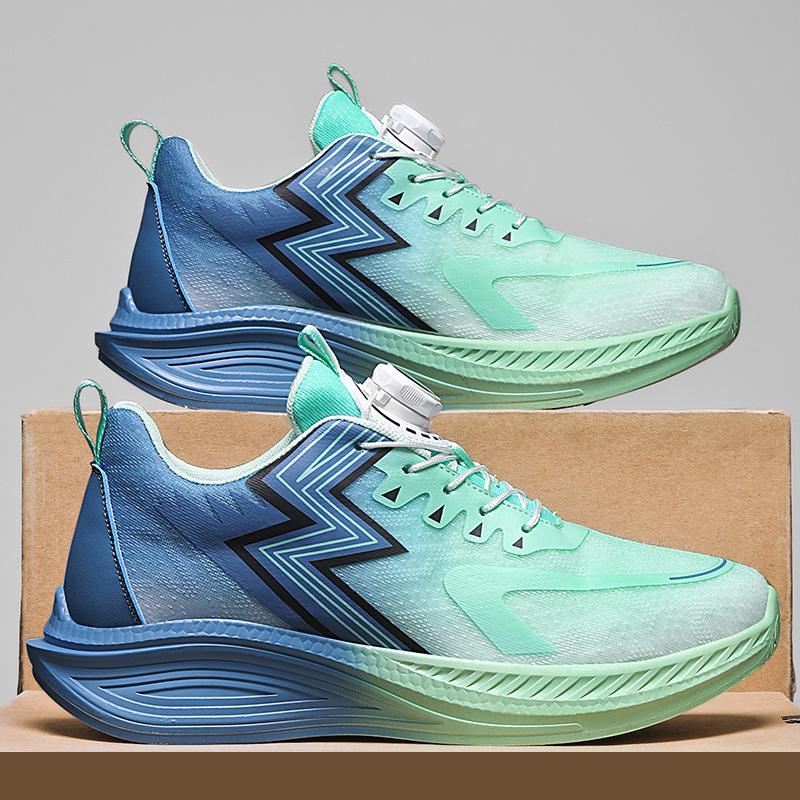 

Новые легкие кроссовки для бега с отскоком и противоскользящим дизайном, низкий вырез, легкие, с амортизацией, дышащие спортивные туфли, повседневная обувь 43 небесно-голубой