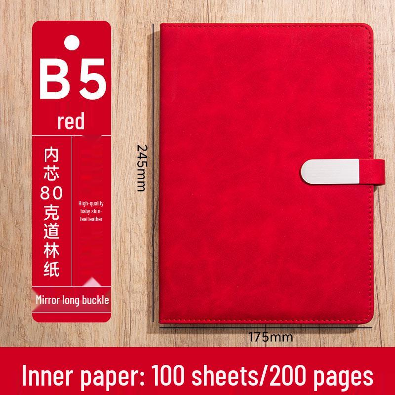 Personalized A5 Soft Leather Notebooks with Logo Printing: Custom Covers & Pages for Office Use