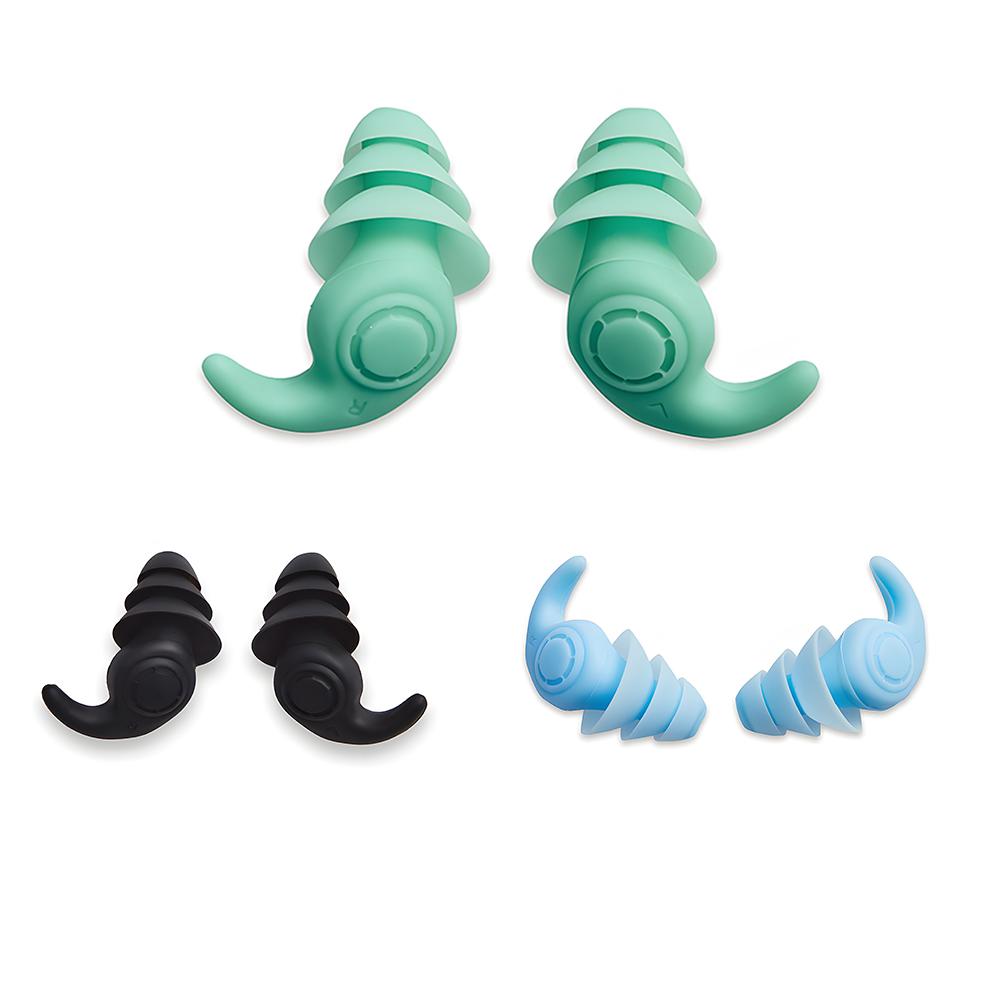 3 Pairs Soft Earplugs Anti-Noise Ear Clips Waterproof Swimming Earplug Noise Reduction Silicone Ear Protector