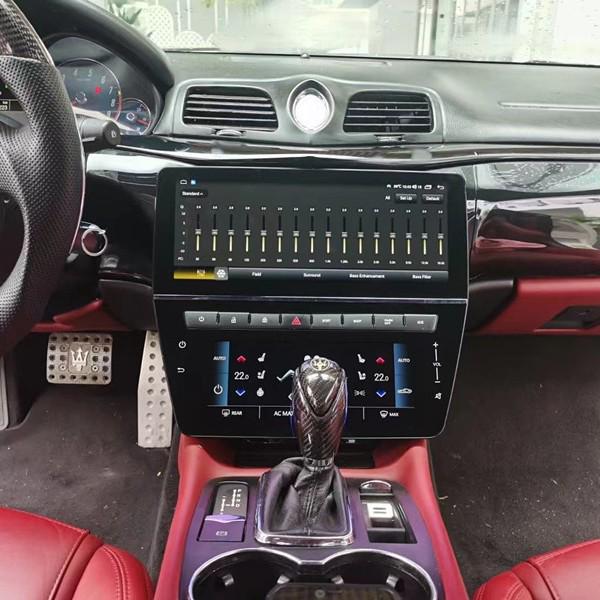 Maserati GT/GS Center Console: 12.3-inch Navigation, 360° Panoramic, Air Conditioning Display