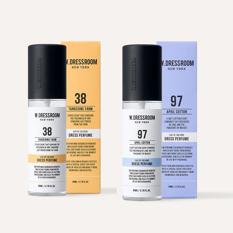 

W.Dressroom Набір подарунковий парфумів для одягу та дому Clear(70мл*2шт) 63 Варіанти [BTS/Текстильний парфум/Твій аромат Мій набір]