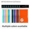 100pcs 66x91mm Card Sleeves Perfect Fit Inner Sleeves Ideal for Double-Sleeving Trading Card Sleeve with MTG TCG Gaming Cards