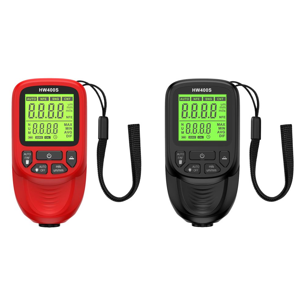 

0-2000UM Измеритель толщины покрытия FE/NFE Тестер толщины автомобильной лакокрасочной пленки(красный)