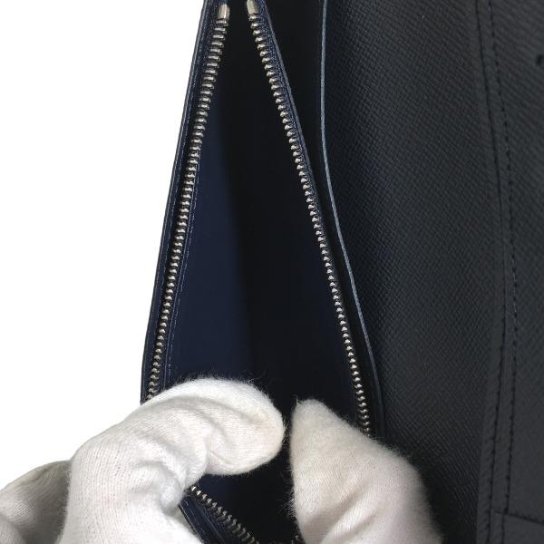 LOUIS VUITTON brazza Bifold long wallet M61816 Epi Leather Blue Marine Used
