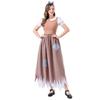 Cosplay Halloween Maid Dress European and American Snow White Rag Patch Costume Civilian Poor Stage Show Clothes