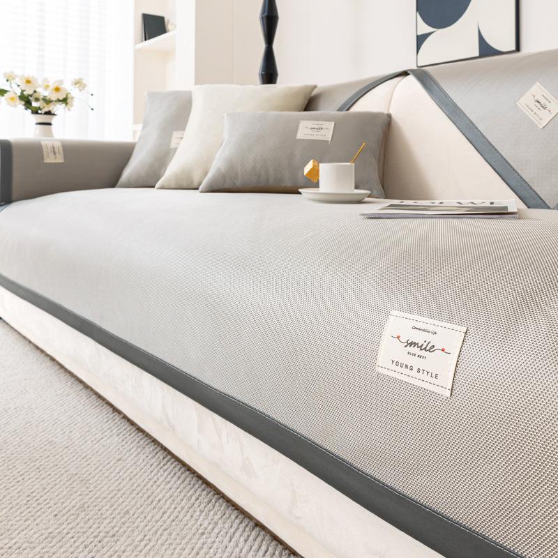 

Washed Ice Silk Sofa Cushion Summer Cool Non-Slip Sofa Cover New Summer Mat Cushion Cover Cloth Towel 70*70cm