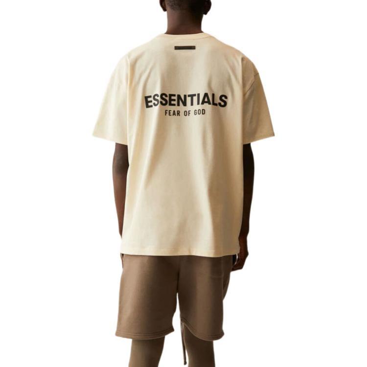 Fear of God Essentials SS21 Short Sleeve T-Shirt 'Light Heather Oatmeal' Men's FOG-SS21-597