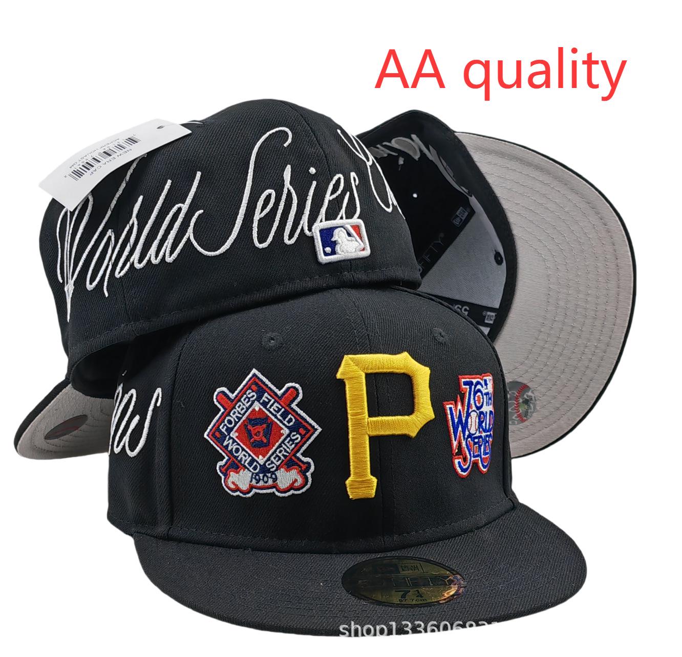 AA-Muster Flacher Schirm Mode Baseballkappe 7 (55.8 cm) black