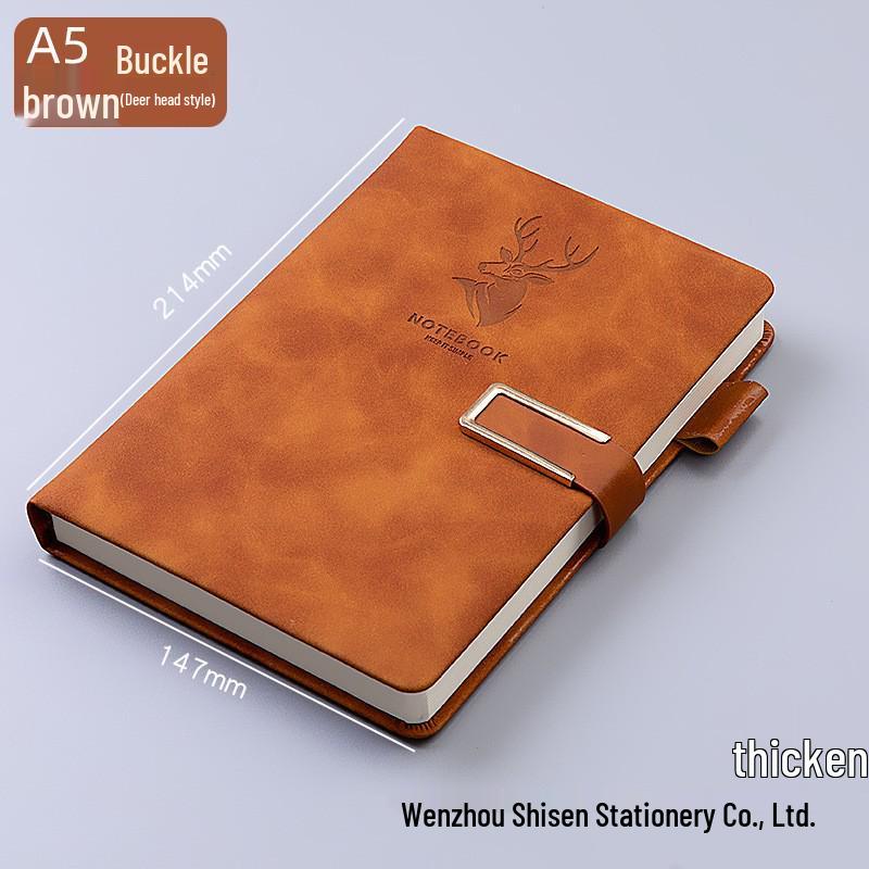 A5 Business Schnallen Notizbuch Set: Benutzerdefinierter Verdickter Notizblock mit Geschenkbox für Büromeetings