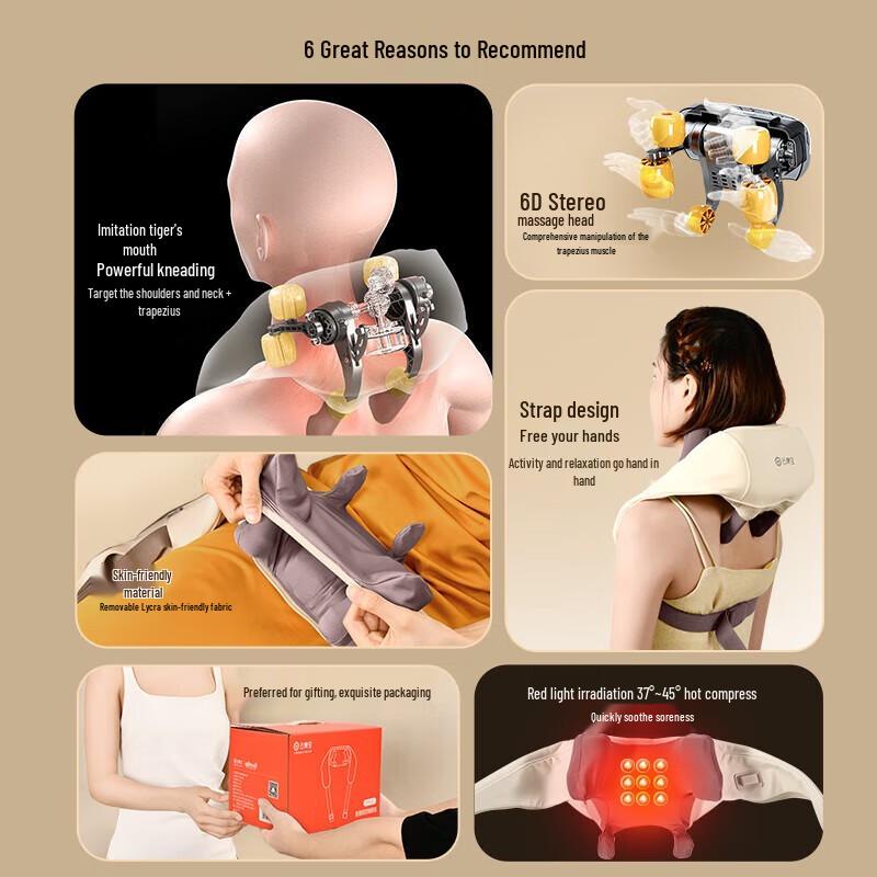 Yolanda Multi-functional Shoulder & Neck Massager with Heat