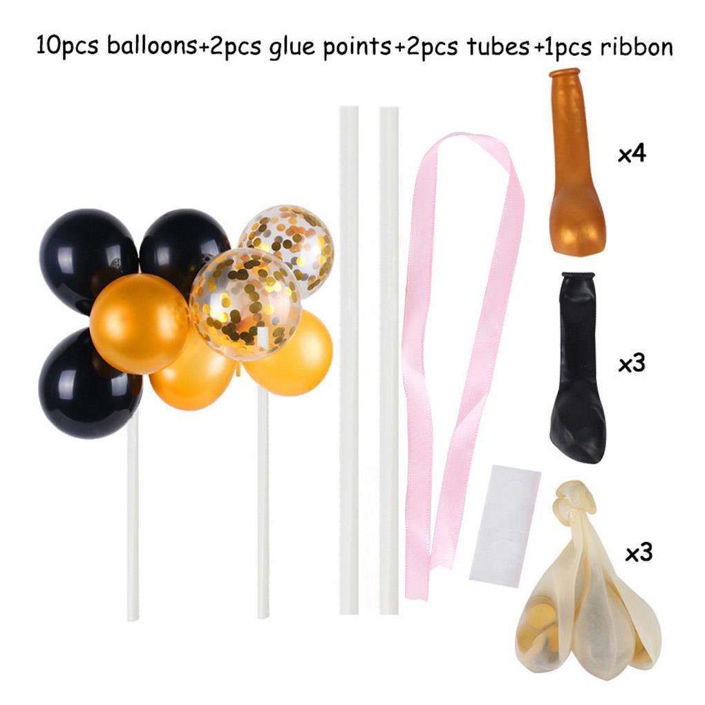15pcs/Set Balloon Cake Topper Wedding Birthday Baby Shower Party Decor