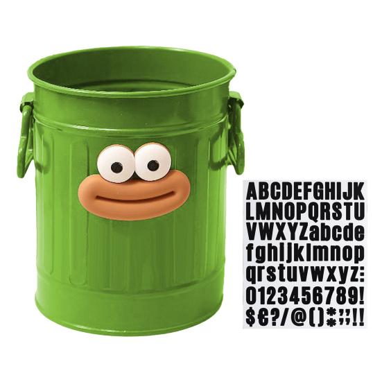 Cartoon Pen Holder Retro Sausage Mouth Bucket Plastic Pen Holder Large Capacity Desk Organizer for Stationery Makeup Brushes