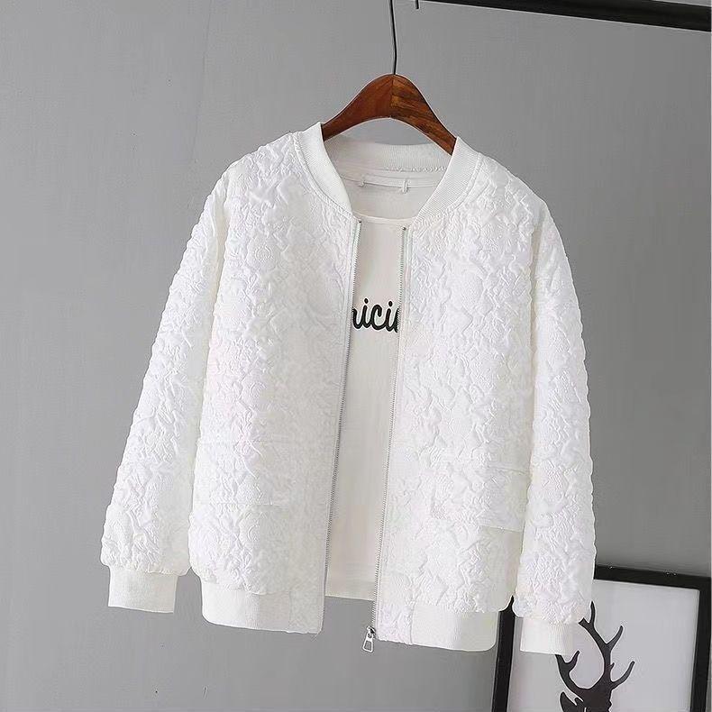 Women's Petite Korean Style Baseball Jacket - Early Autumn Casual Outerwear 2025