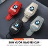 ADZW9 Magnetic Leather Eyeglass Hanger Clip Universal Sunglasses Holder For BMW X3 X5 M5 M3 E46 E90 E60 F10 E39 F30 E36 G30 E87 E70