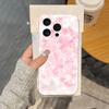 Pink Sakura Phone Case For IPhone 17 16 15 14 Plus 13 12 11 Pro Max Phone Back Cover Transparent Shockproof Cover
