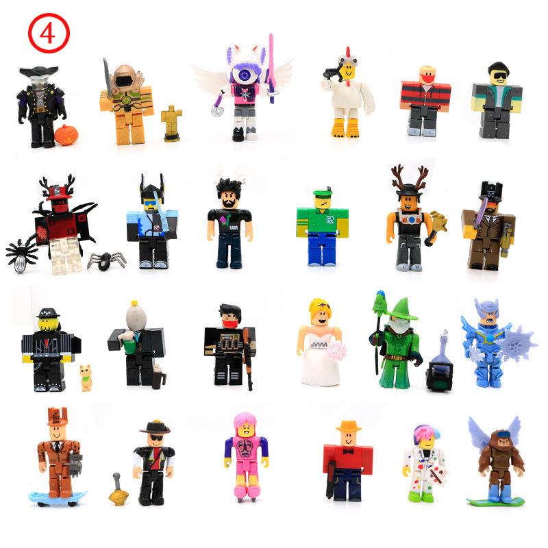 Building Block Figures 24-Piece Anime Game Mini Toy Collectible Set with Accessories
