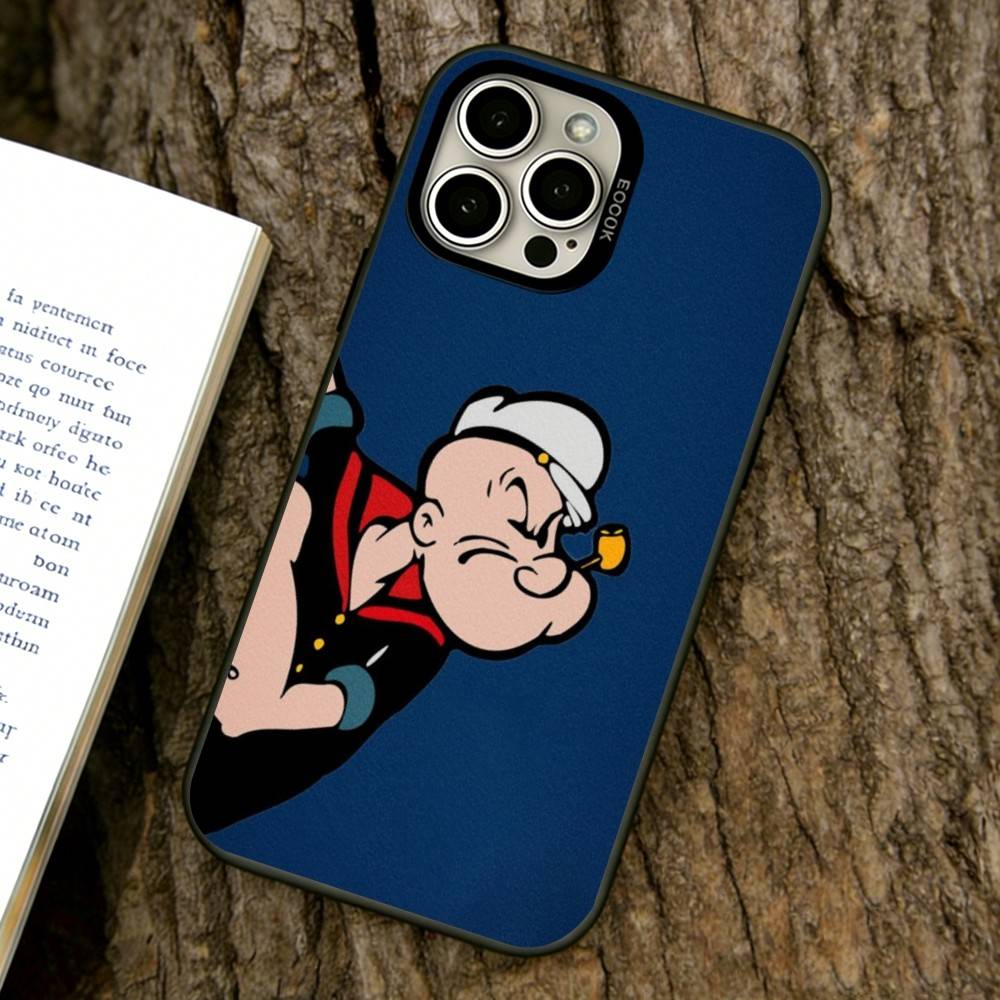Cartoon Sailor Phone Case For iPhone 17,16,15,14,13,12,11 Plus,Pro Max,XS,Colored Silver Plated Inside Cover