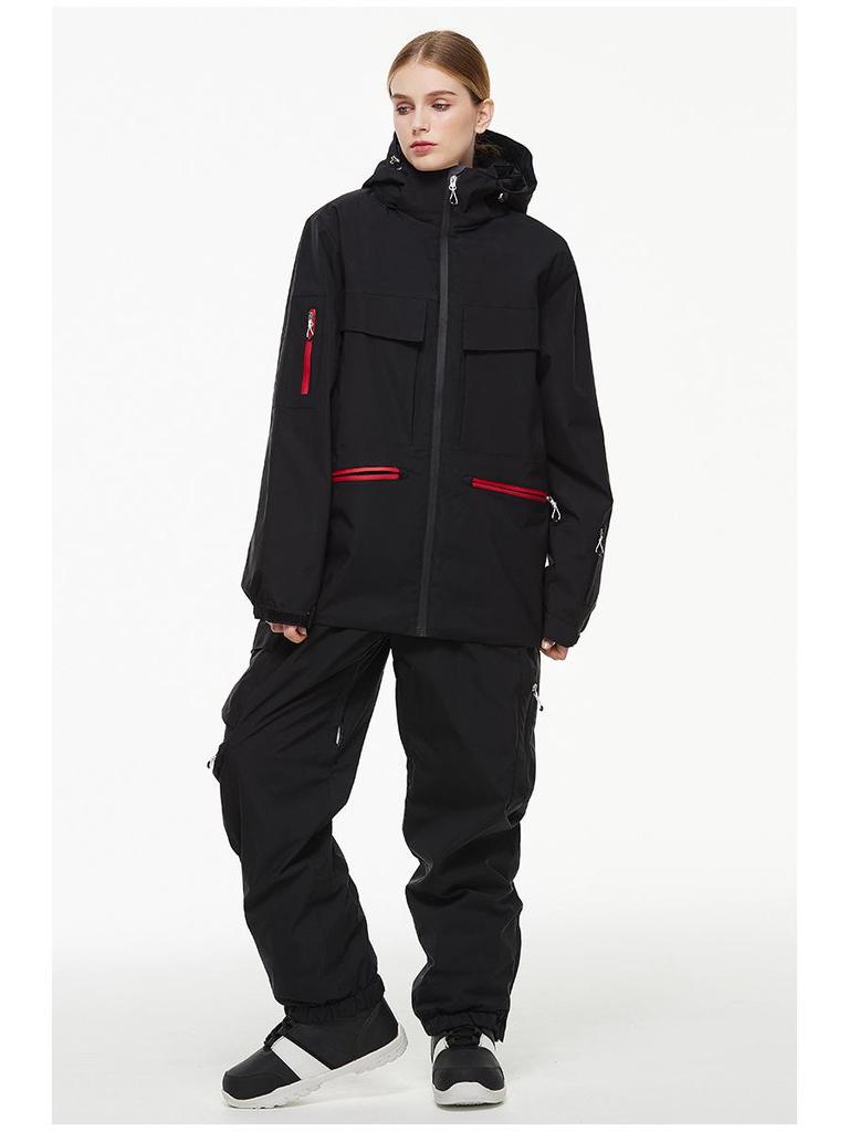 Unisex Skijacke 24/25: Winddicht, Wasserdicht, Warm, Single-Board-Stil für Outdoor-Wintersportarten.