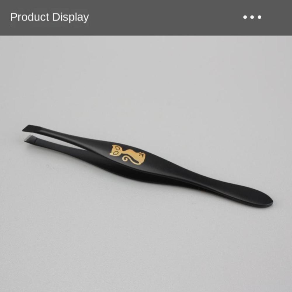 Spray Paint Eyebrow Trimming Slant Tweezers Eyelash Tweezers Portable Shape Hair Pluckers  Women