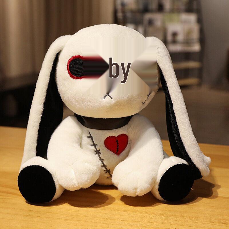 

Відроджений Плюшевий Іграшковий Кролик на Хелловін із Темної Серії 30 cm білий