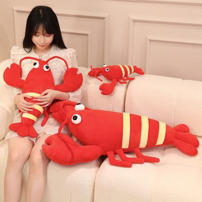 Simulation Crayfish Doll Plush Toy Red Lobster Doll Home Pillow Children's Soothing Ragdoll