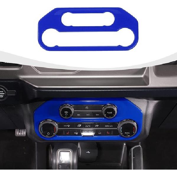 Air Conditioner Center Consoles Radio AC CD Switch Panel For Ford Bronco 21+Blue