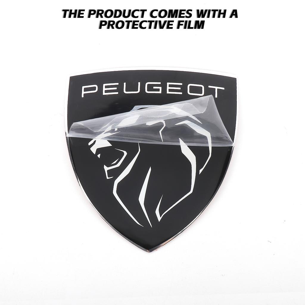 2026 Het Bilklistermärke Bil Original Främre Motorhuvs Emblem Dekal Tillbehör För Peugeot 308 408 508 RCZ  205 208 3008 2008 108 206 207