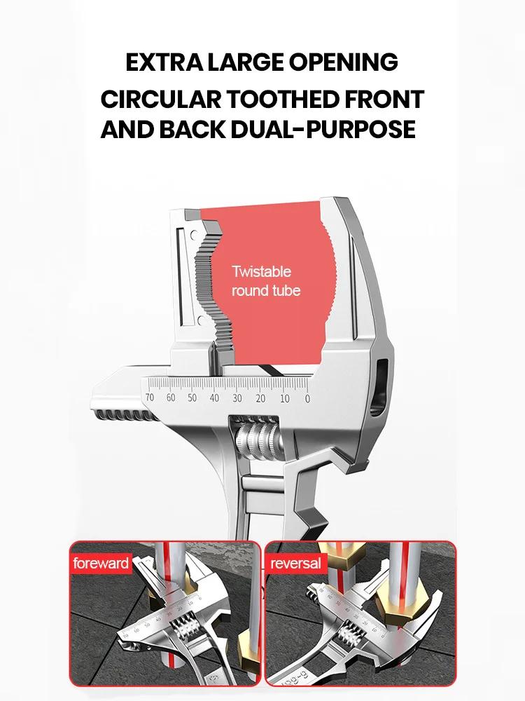 6-68mm Uniwersalny zestaw naprawczy Narzędzia ręczne do łazienki Duży klucz do rur Klucz do nakrętek Klucz nastawny Klucz do narzędzi naprawczych w domu