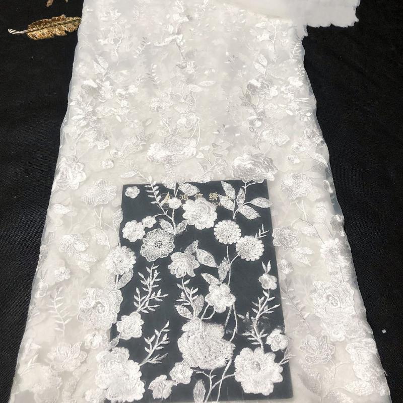 

1/3/5yards Seven Colors High Density Embroidered Fabric for DIY Sewing Dress Available Fashionable Style Clothing Accessories 1Yard