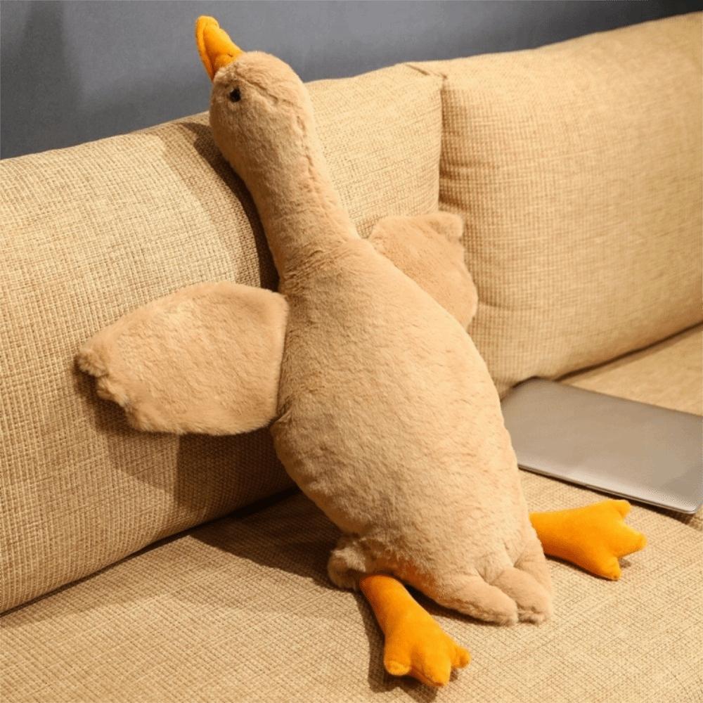 

50/90cm Cute Energy Release Duck Dogs Toy Soft Colorful Pet Companion Toy Goose Dolls Cartoon Cats Toy 50CM коричневый