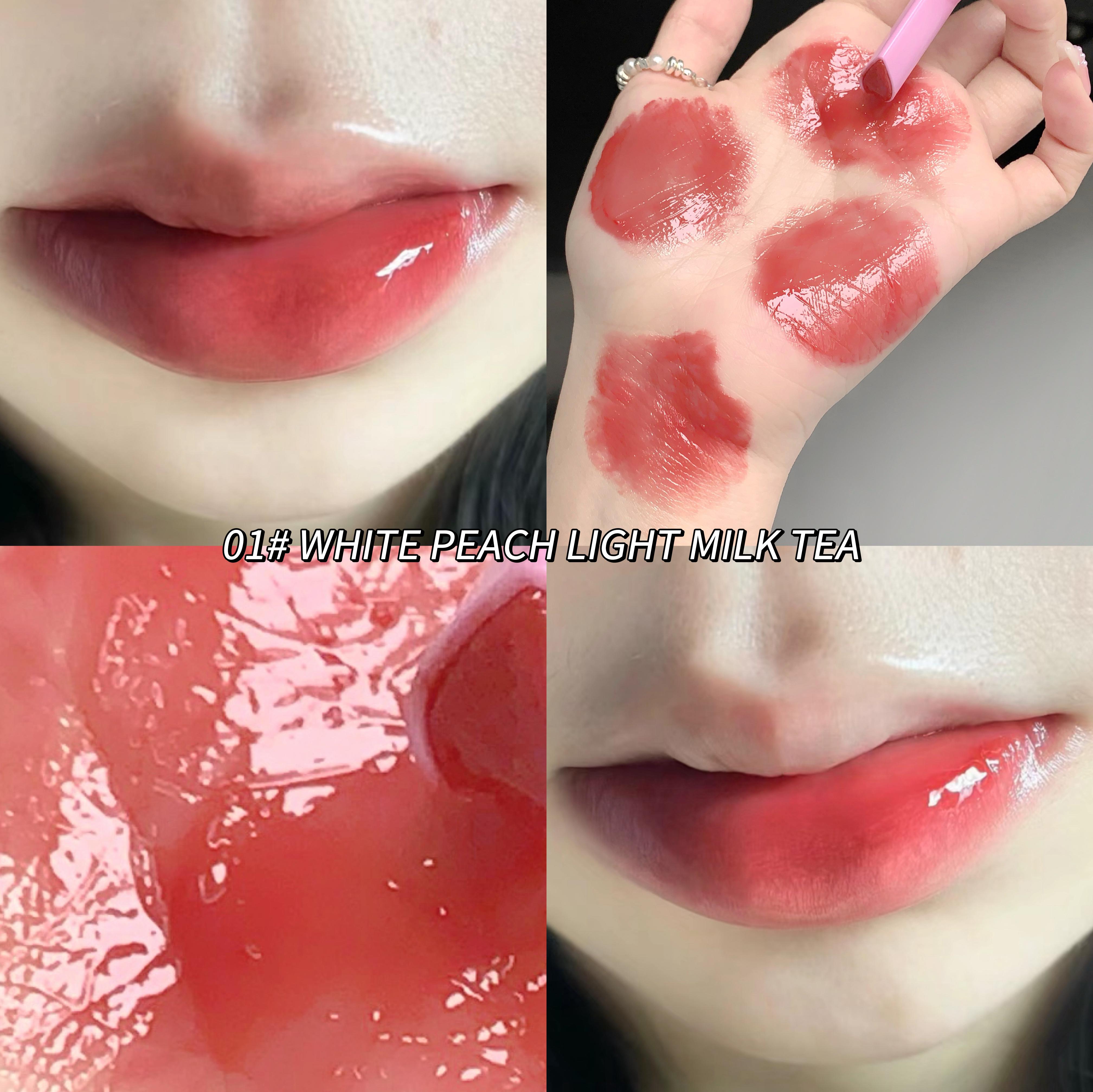 

GEGE BEAR Прозрачная кристальная помада Water Glossy Lip Glaze Стойкий блеск для губ Увлажняющий тинт для губ Макияж для губ