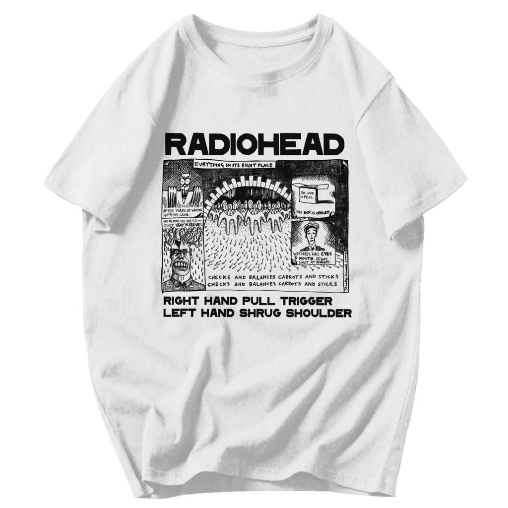 T-shirt da uomo Tutto al suo posto Radio Rock Fascia per capelli Regali Grafiche Y2K Abbigliamento Unisex T-shirt