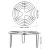 304 Stainless Steel Steamer Cooling Rack for Baking Kitchen Tool for Air Fryers Multi Purpose Wire Rack for for Pastries