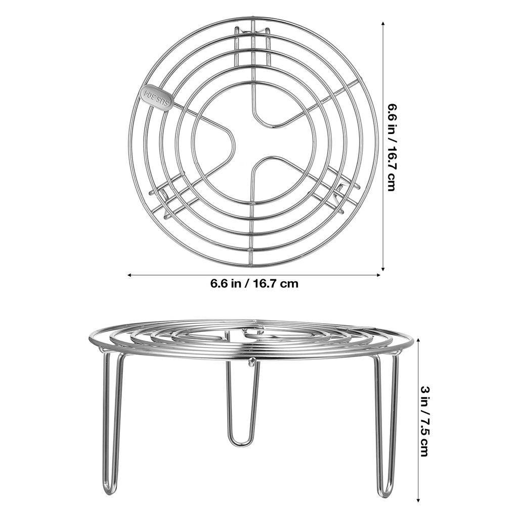 304 Stainless Steel Steamer Cooling Rack for Baking Kitchen Tool for Air Fryers Multi Purpose Wire Rack for for Pastries